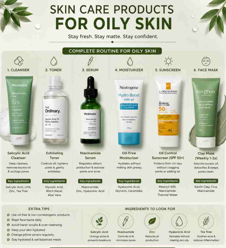 Skin Care Products for Oily Skin