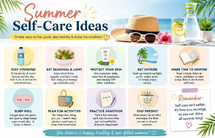 summer self-care ideas