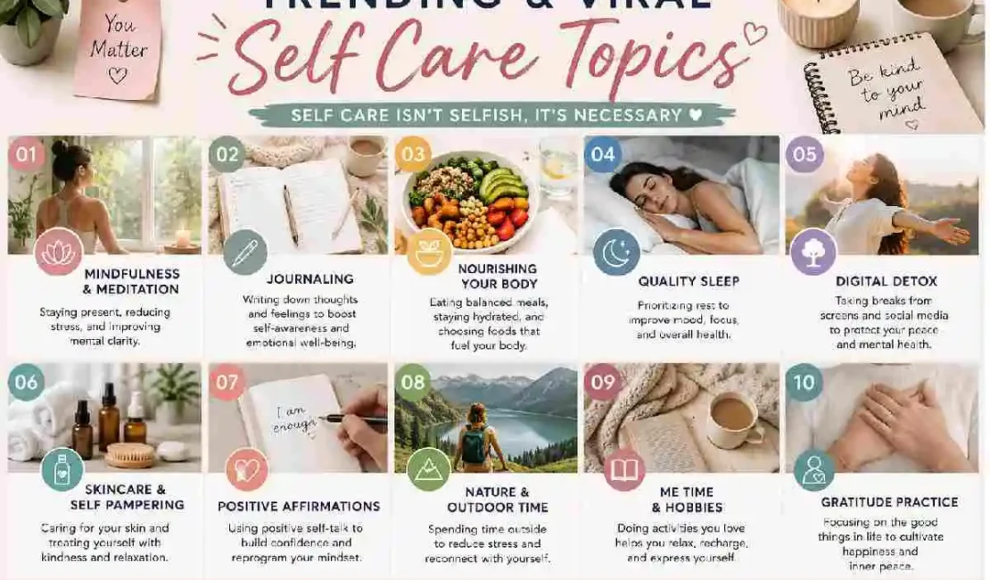 trending & viral self care topics