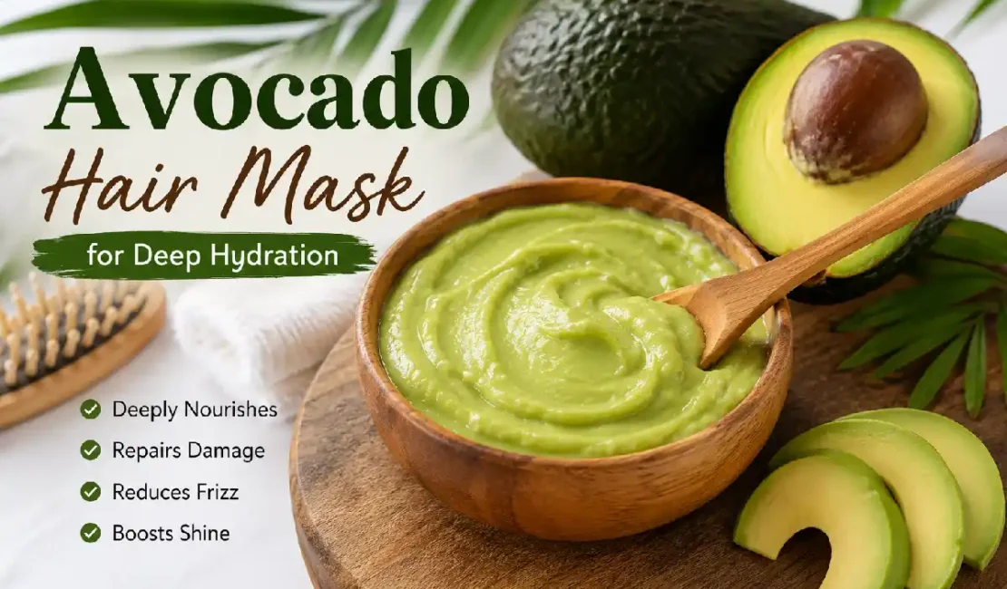avocado hair mask for deep hydration