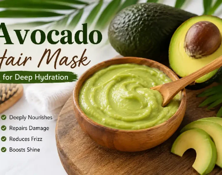 avocado hair mask for deep hydration