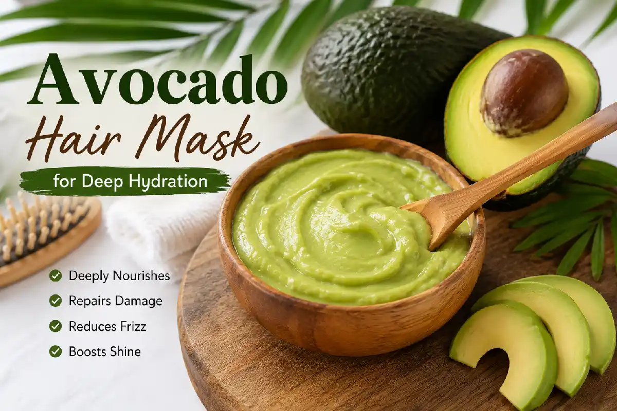 avocado hair mask for deep hydration