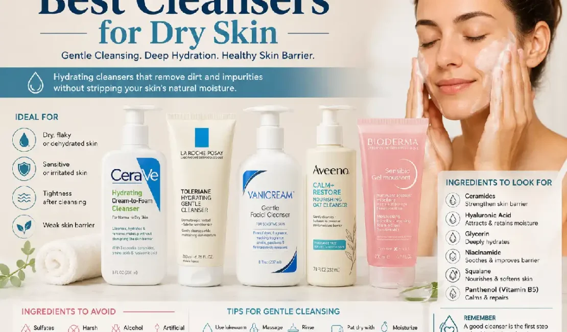 best cleansers for dry skin