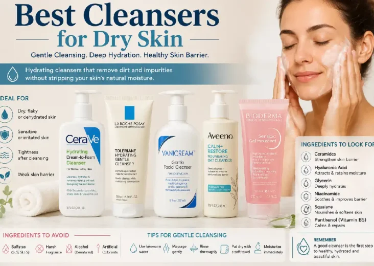 best cleansers for dry skin