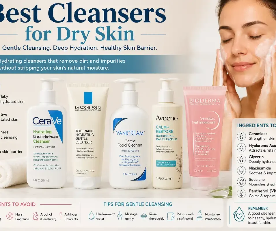 best cleansers for dry skin