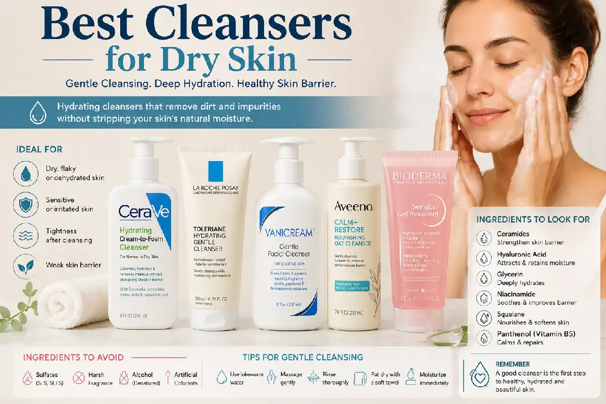 best cleansers for dry skin