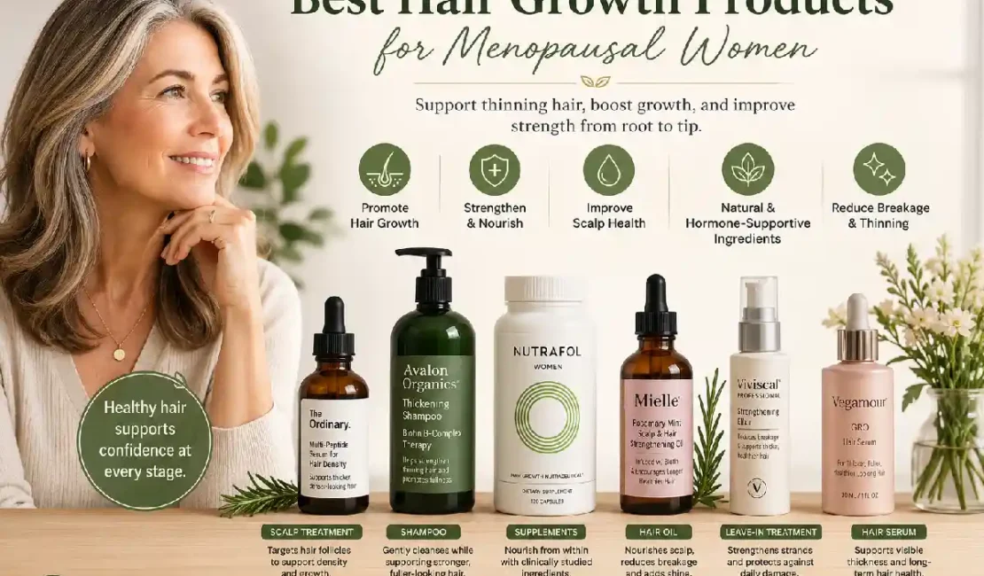 best hair growth products for menopausal women