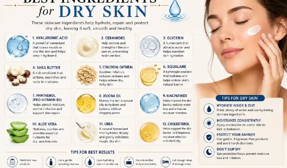 best ingredients for dry skin