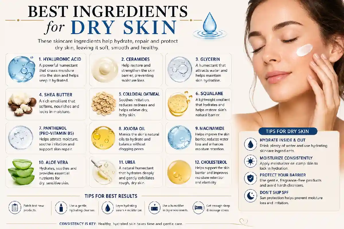 best ingredients for dry skin