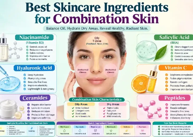 best skincare ingredients for combination skin