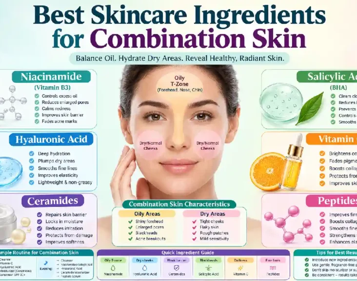 best skincare ingredients for combination skin