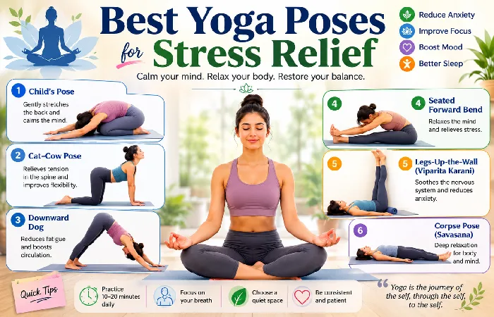 best yoga poses for stress relief