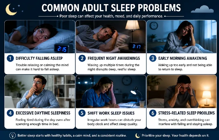 common adult sleep problems