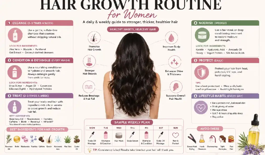 complete hair growth routine for women