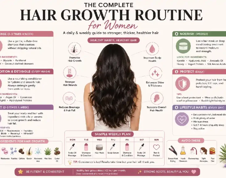 complete hair growth routine for women