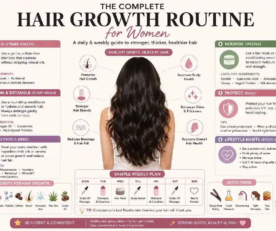 complete hair growth routine for women