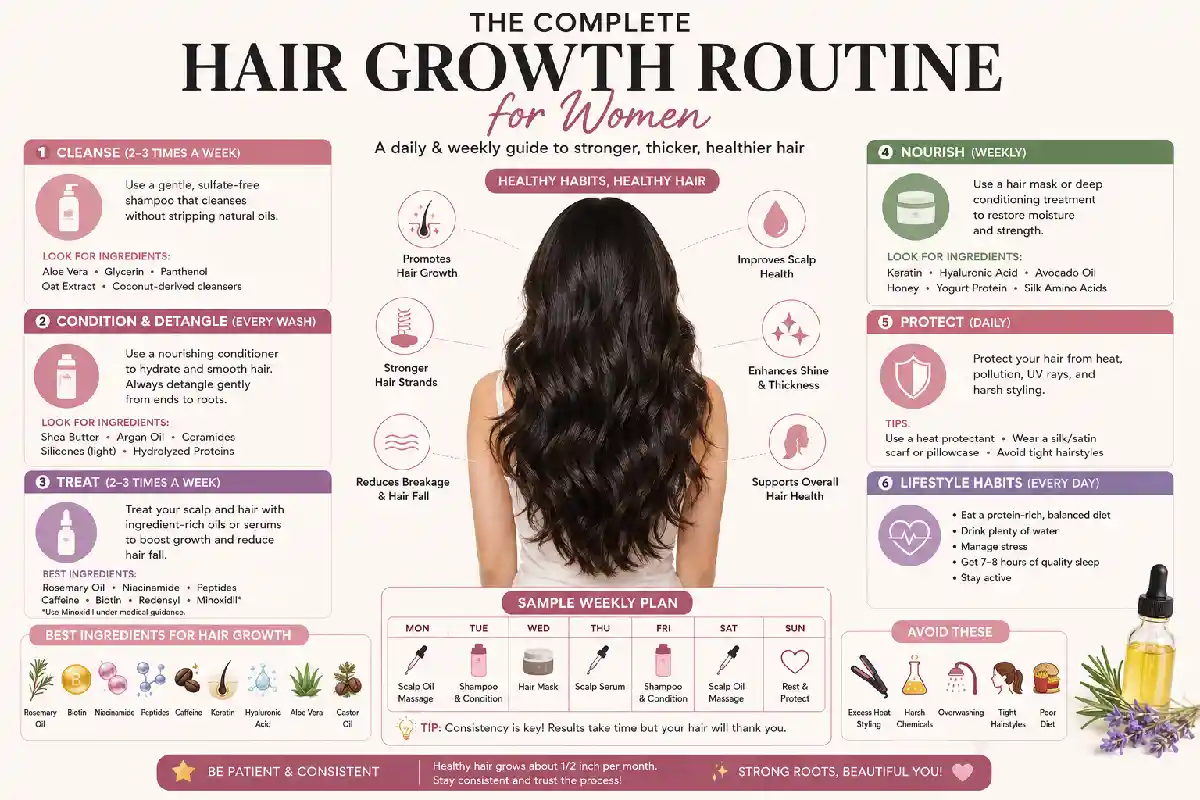complete hair growth routine for women