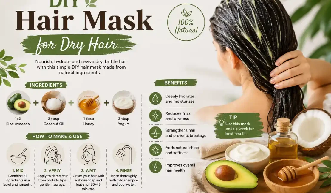 diy hair mask for dry hair