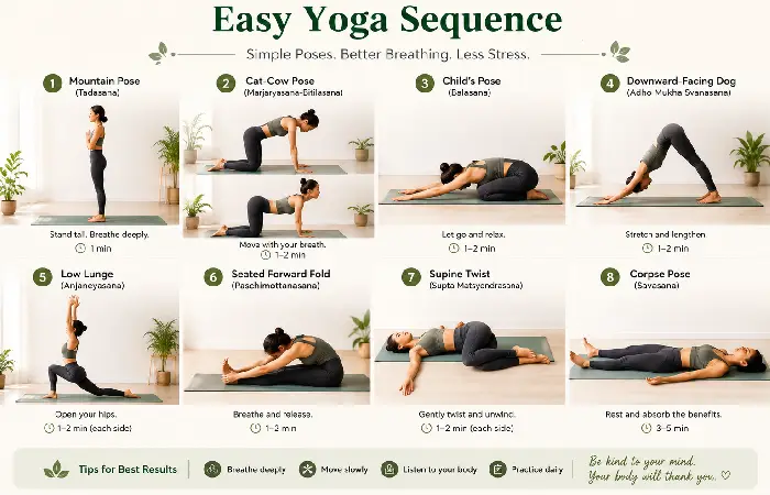 easy yoga sequence