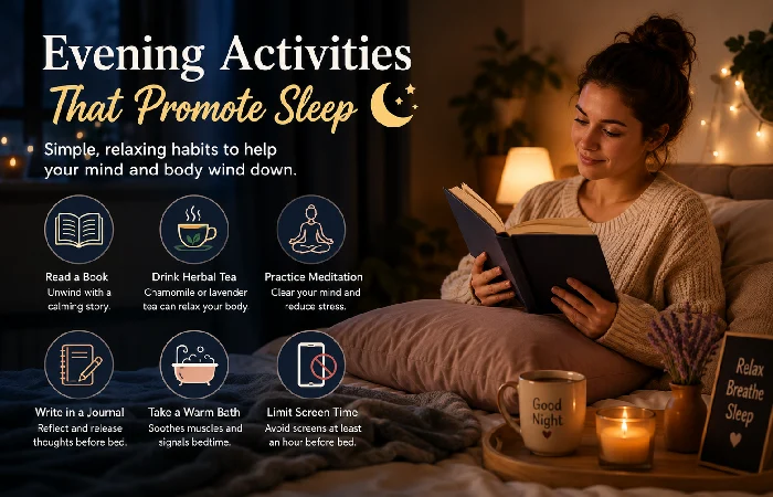 evening activities that promote sleep