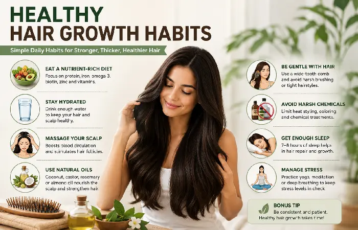 healthy hair growth habits