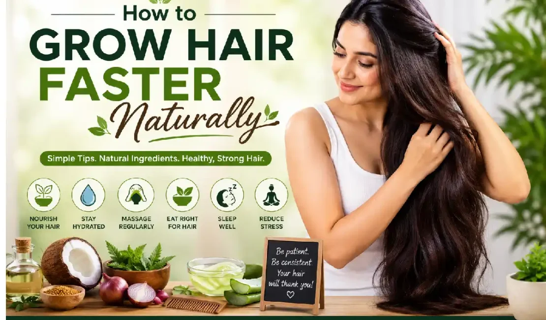 how to grow hair faster naturally_