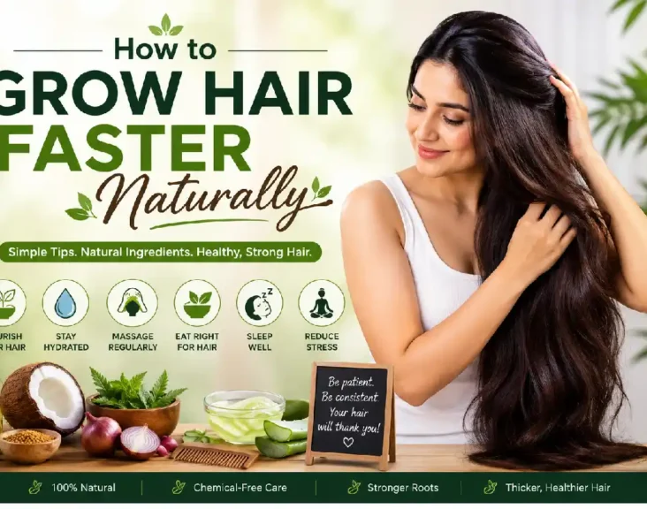 how to grow hair faster naturally_