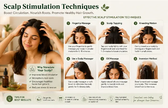scalp stimulation techniques