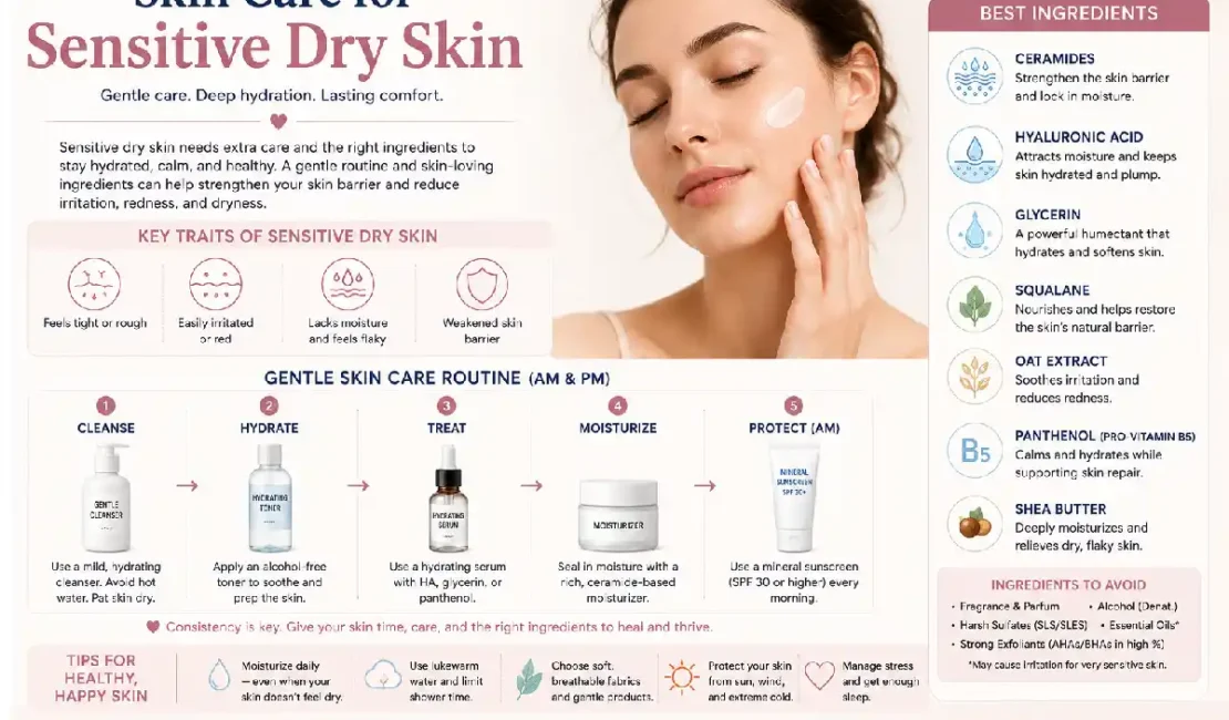 skin care for sensitive dry skin