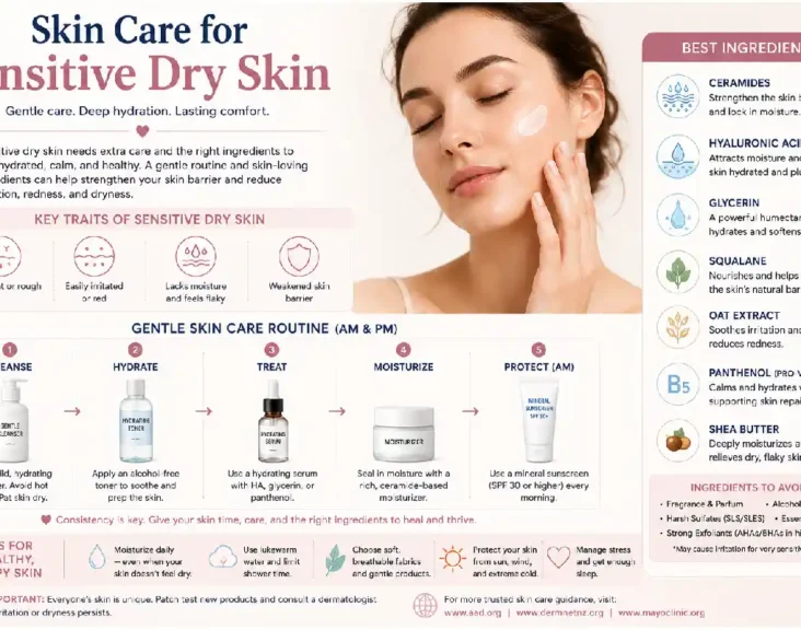 skin care for sensitive dry skin