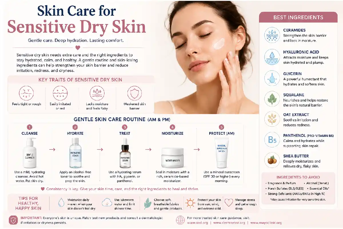 skin care for sensitive dry skin