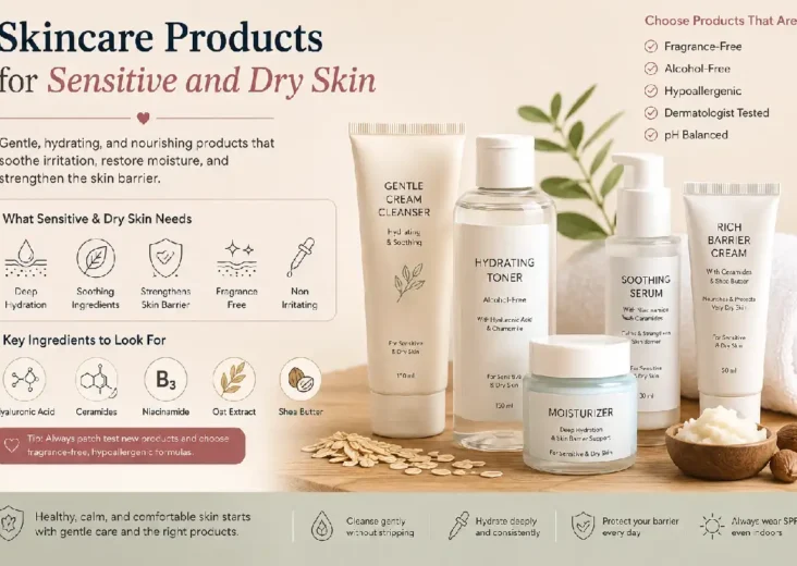 skincare products for sensitive and dry skin