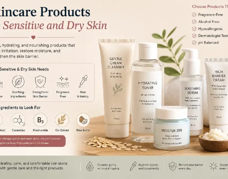 skincare products for sensitive and dry skin
