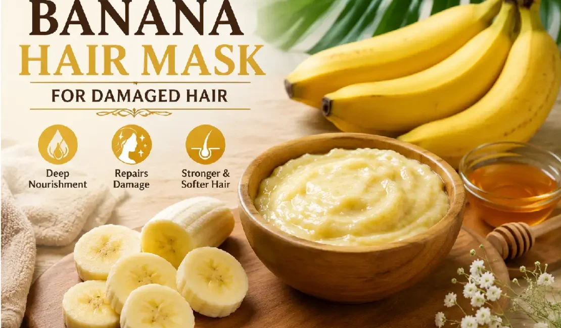 banana hair mask for damaged hair