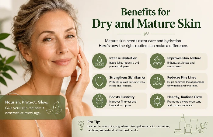 benefits for dry and mature skin