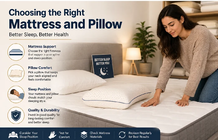choosing the right mattress and pillow