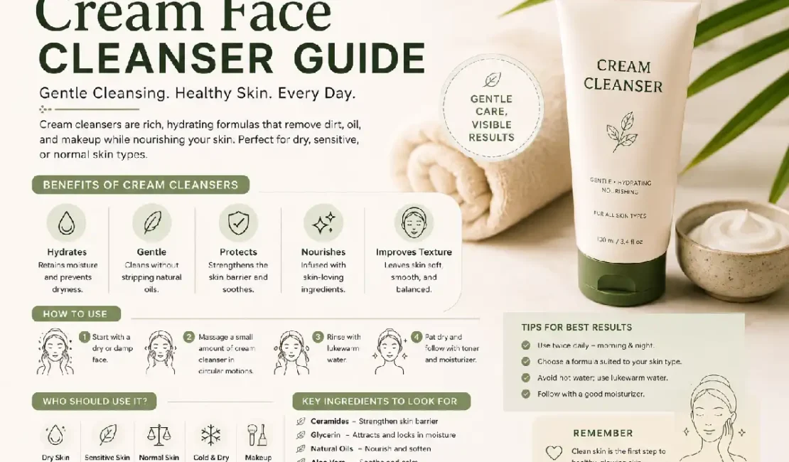 cream face cleanser guide