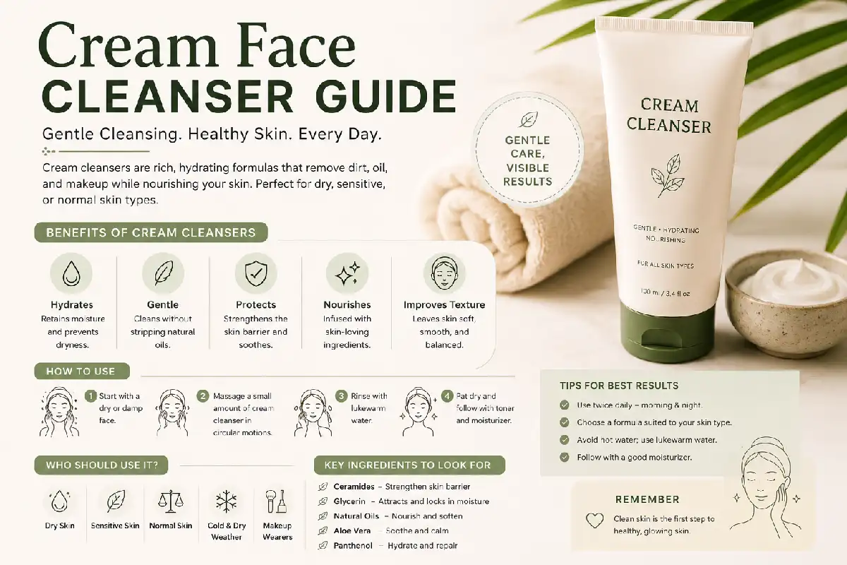 cream face cleanser guide