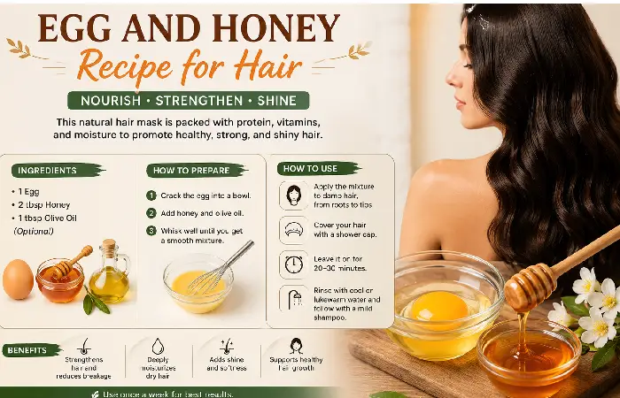 egg and honey recipe for hair