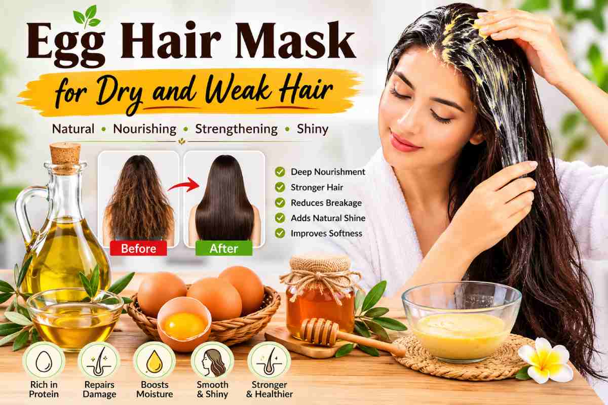 egg hair mask for dry and weak hair