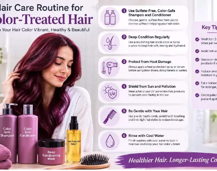 hair care routine for color-treated hair
