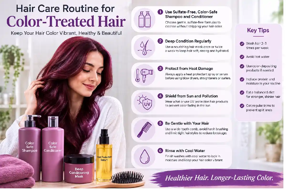 hair care routine for color-treated hair