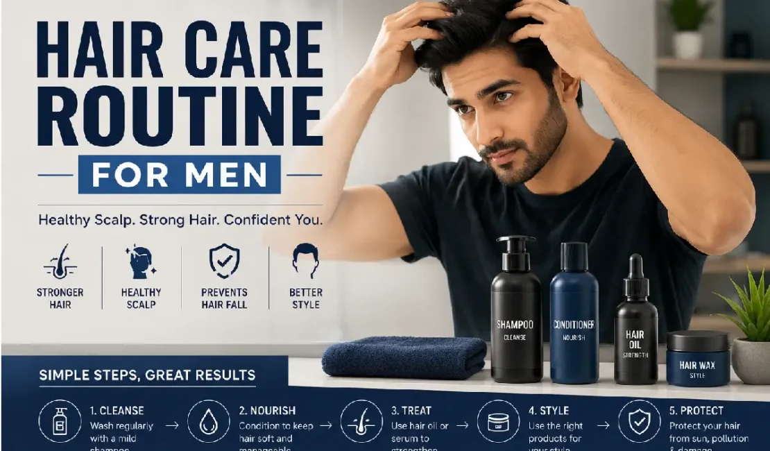 hair care routine for men
