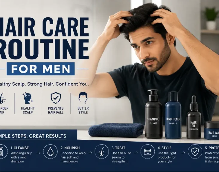 hair care routine for men