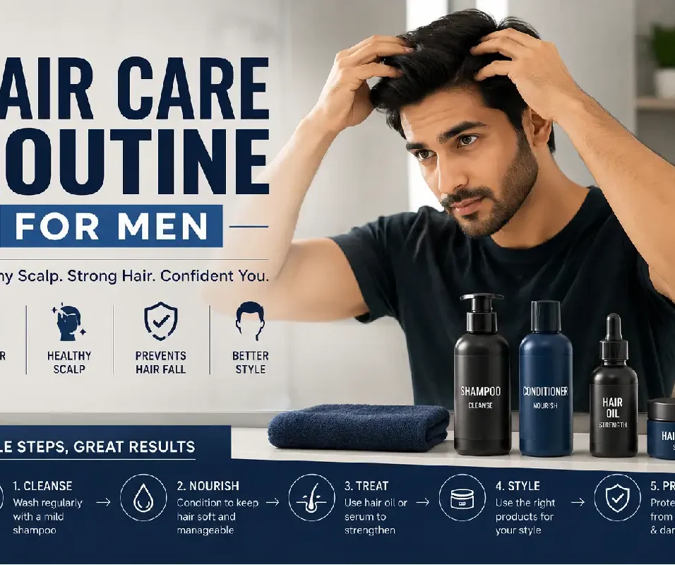 hair care routine for men