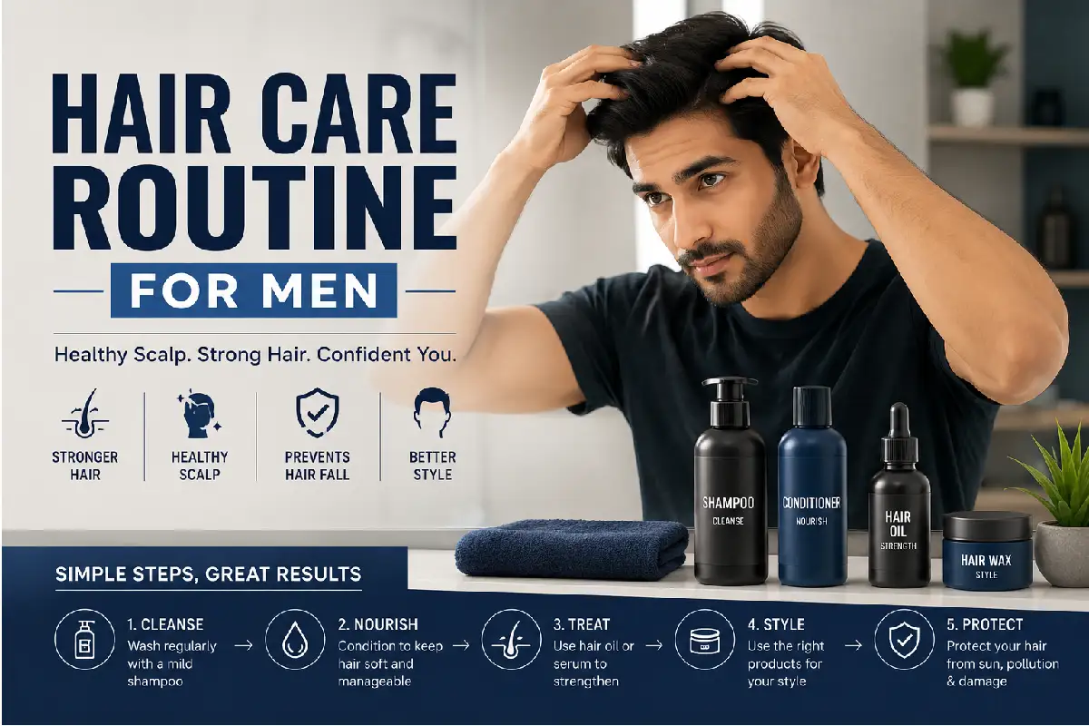 hair care routine for men