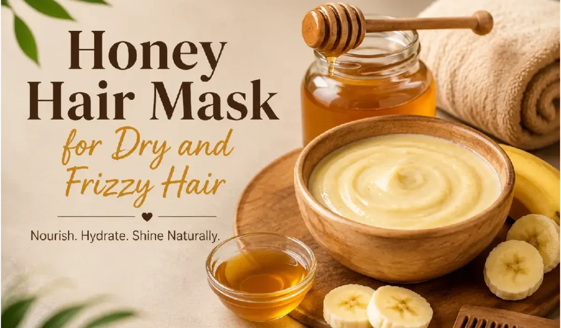 honey hair mask for dry and frizzy hair