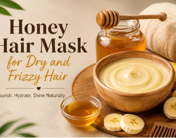 honey hair mask for dry and frizzy hair