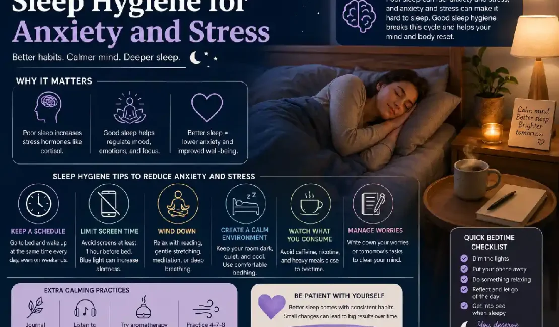 sleep hygiene for anxiety and stress