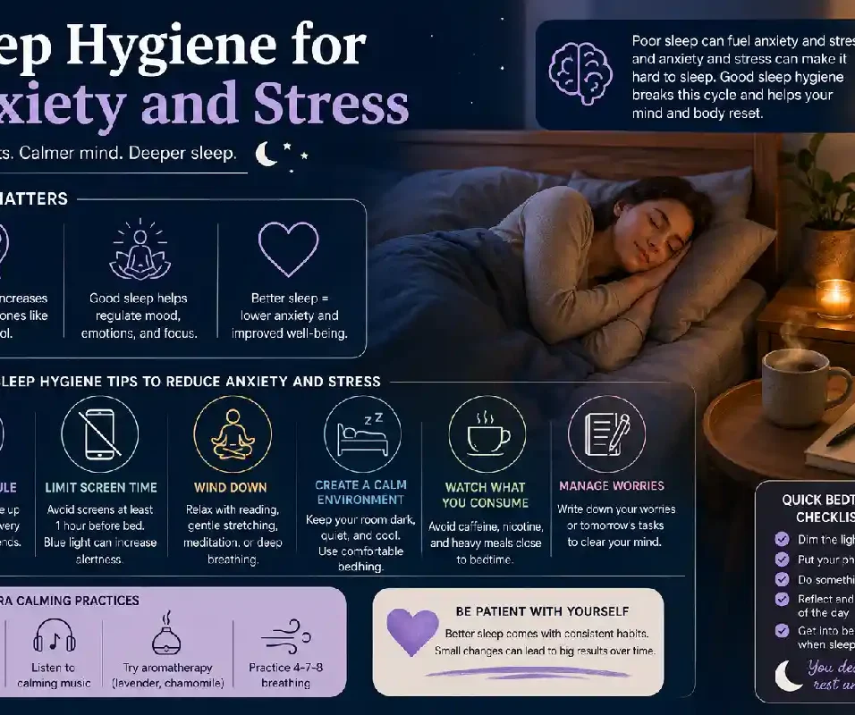 sleep hygiene for anxiety and stress